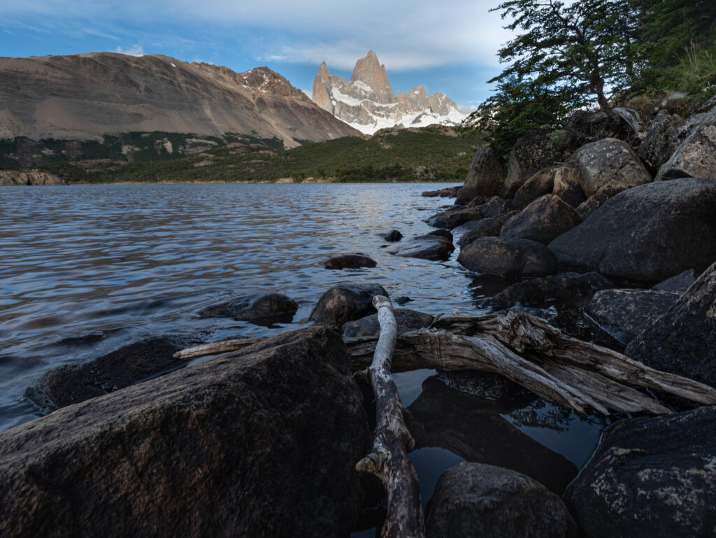 View of Fitz Roy from Laguna Capri
